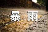 一場(chǎng)特大暴雨作文